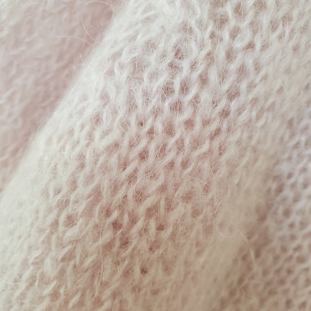 DIVIDED by H&M PINK MOHAIR CARDIGAN EUC SIZE 8 - Picture 6 of 16
